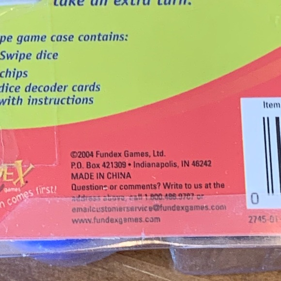 Swipe the Dice Heist Game 2004 New Fundex Games - Picture 4 of 8